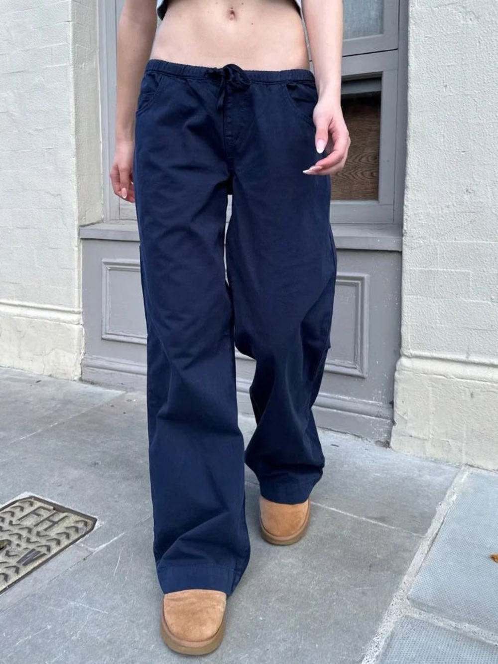 Brandy Melville Navy Blue Frankie Pants